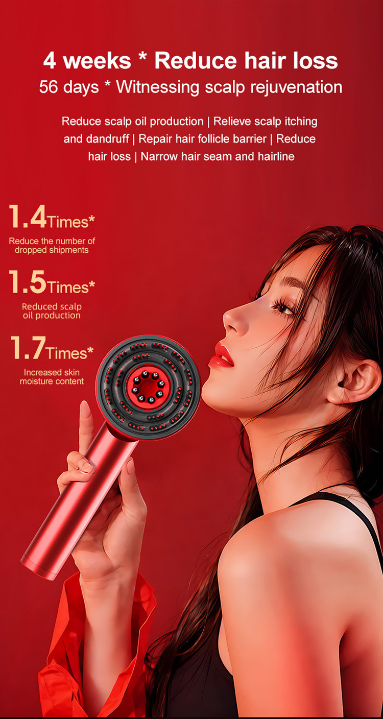 hair scalp with red light for hair gwowth 