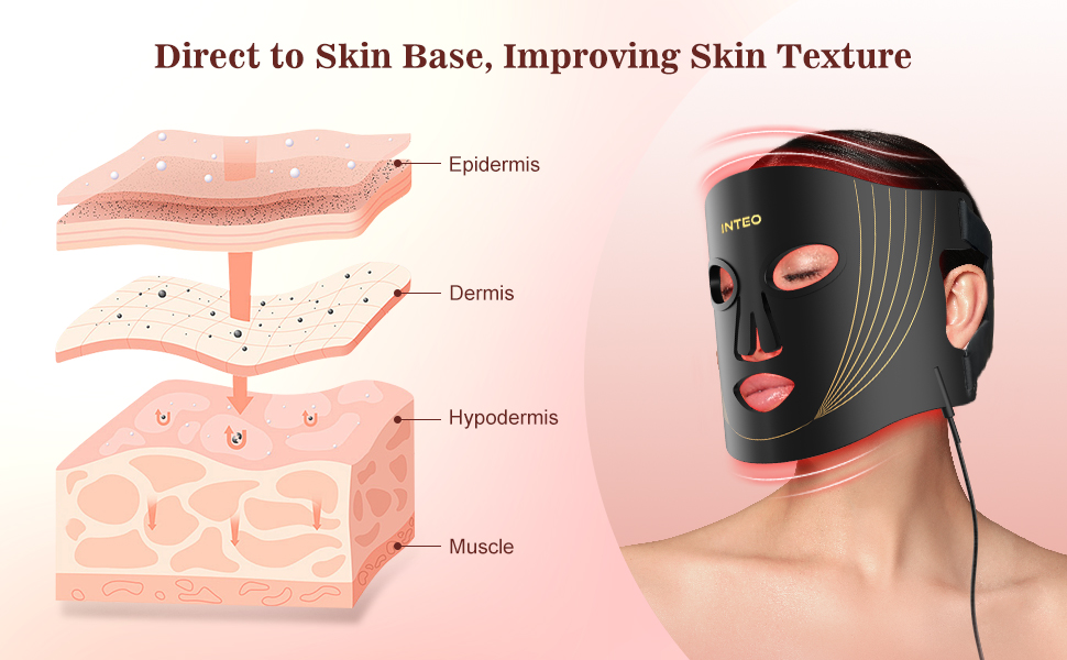 infrared light therapy RED LIGHT MASK FOR FACE