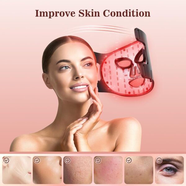 Red Light Therapy MASK for Women with 7 Light